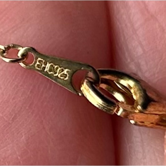 Emerald Stone Green Lucky Clover Necklace & Braclet Gold Plated W Zirconia Set - Picture 12 of 12